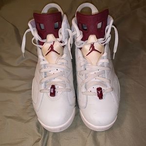 Maroon 6s size 14 air jordan